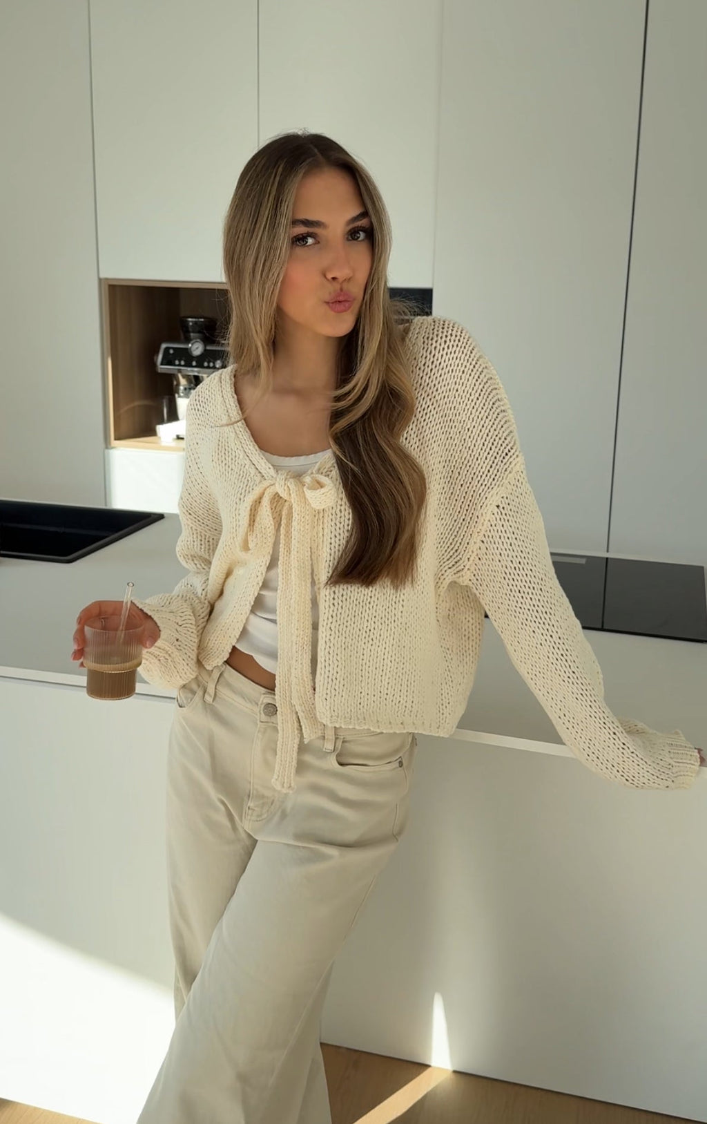 CARDIGÁN CUTE BOW VAINILLA