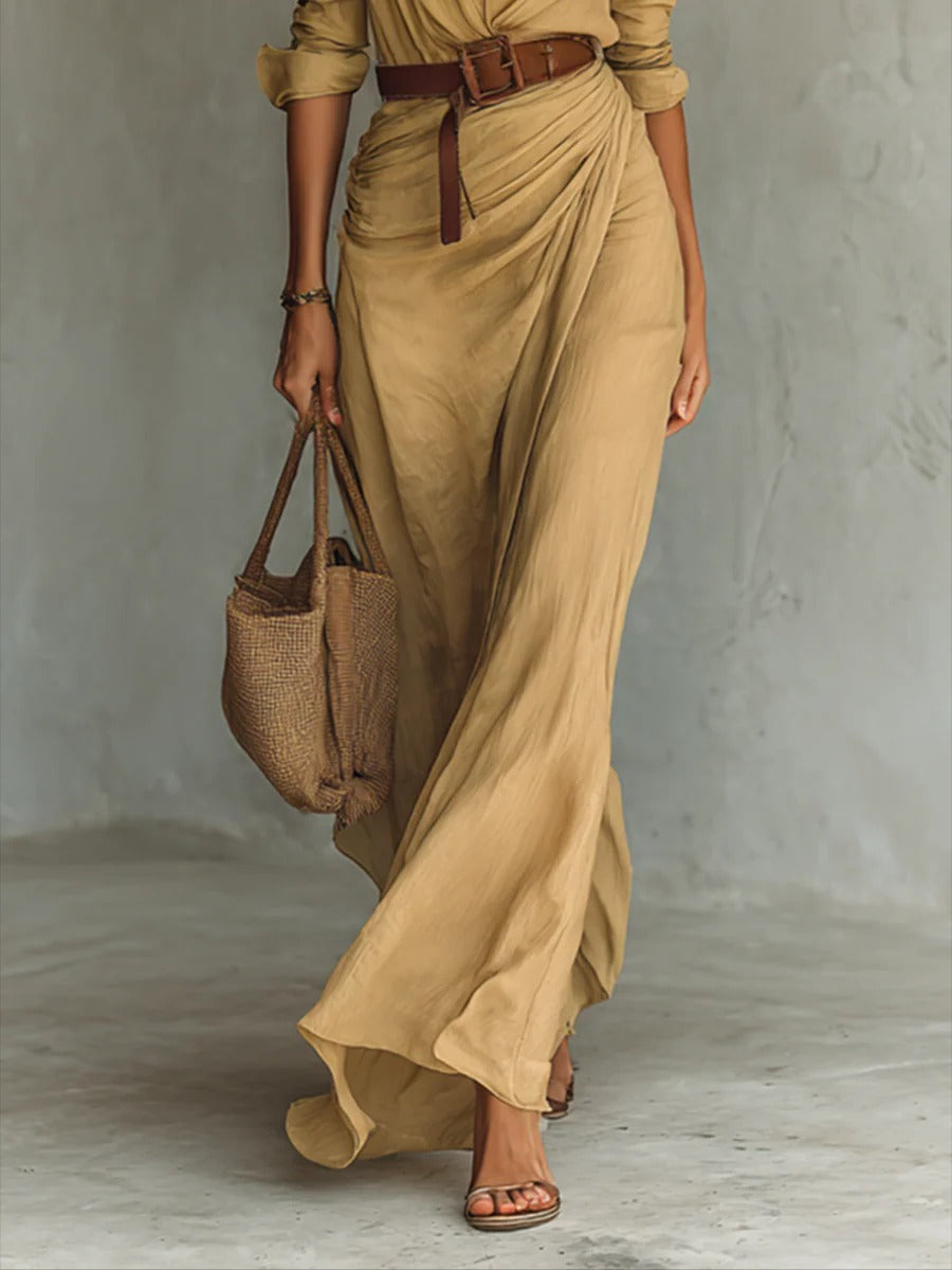 Maria Jose | Vestido con cinturón ajustable