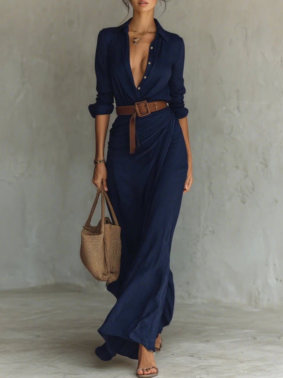 Maria Jose | Vestido con cinturón ajustable