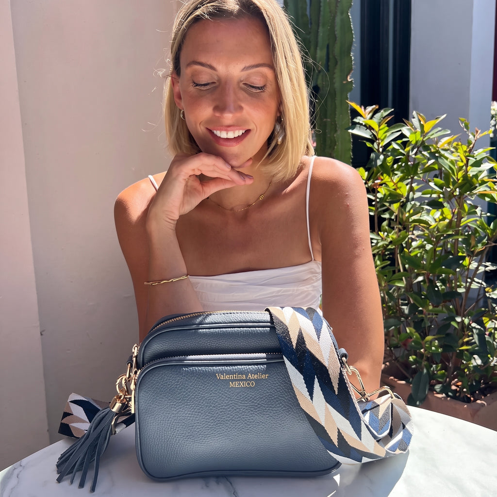Bolso Cruzado Lyla - Azul Sombra