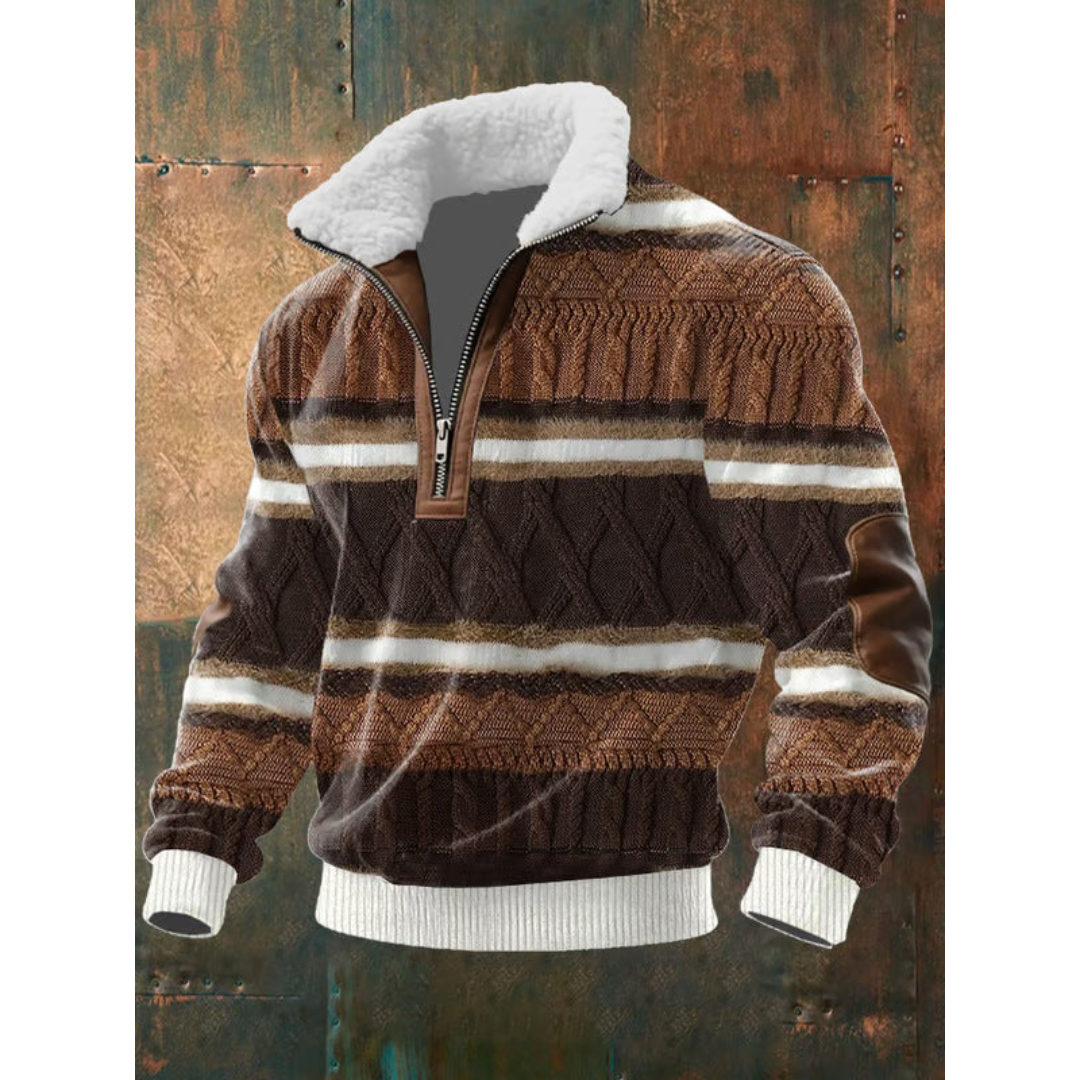 Cristian™ | Suéter de forro polar con cremallera y cuello alto
