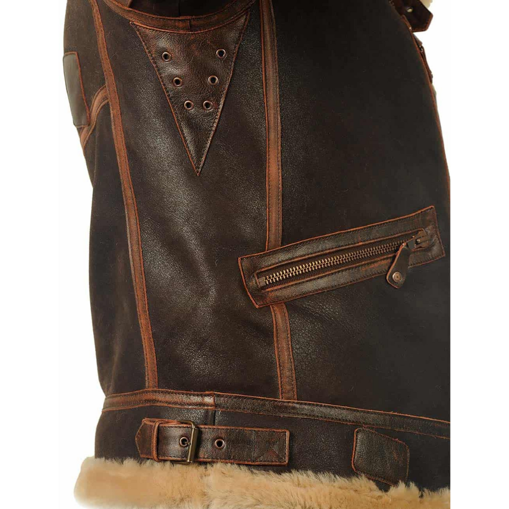Chaqueta aviador cálida