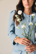 Chaqueta de traje en color azul