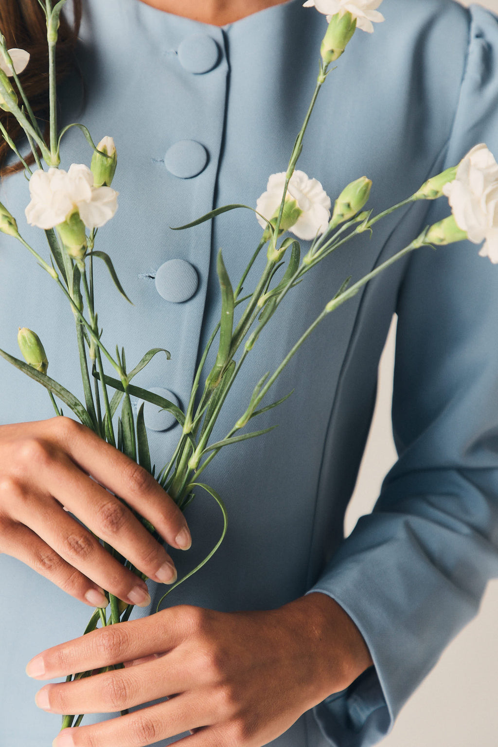 Chaqueta de traje en color azul