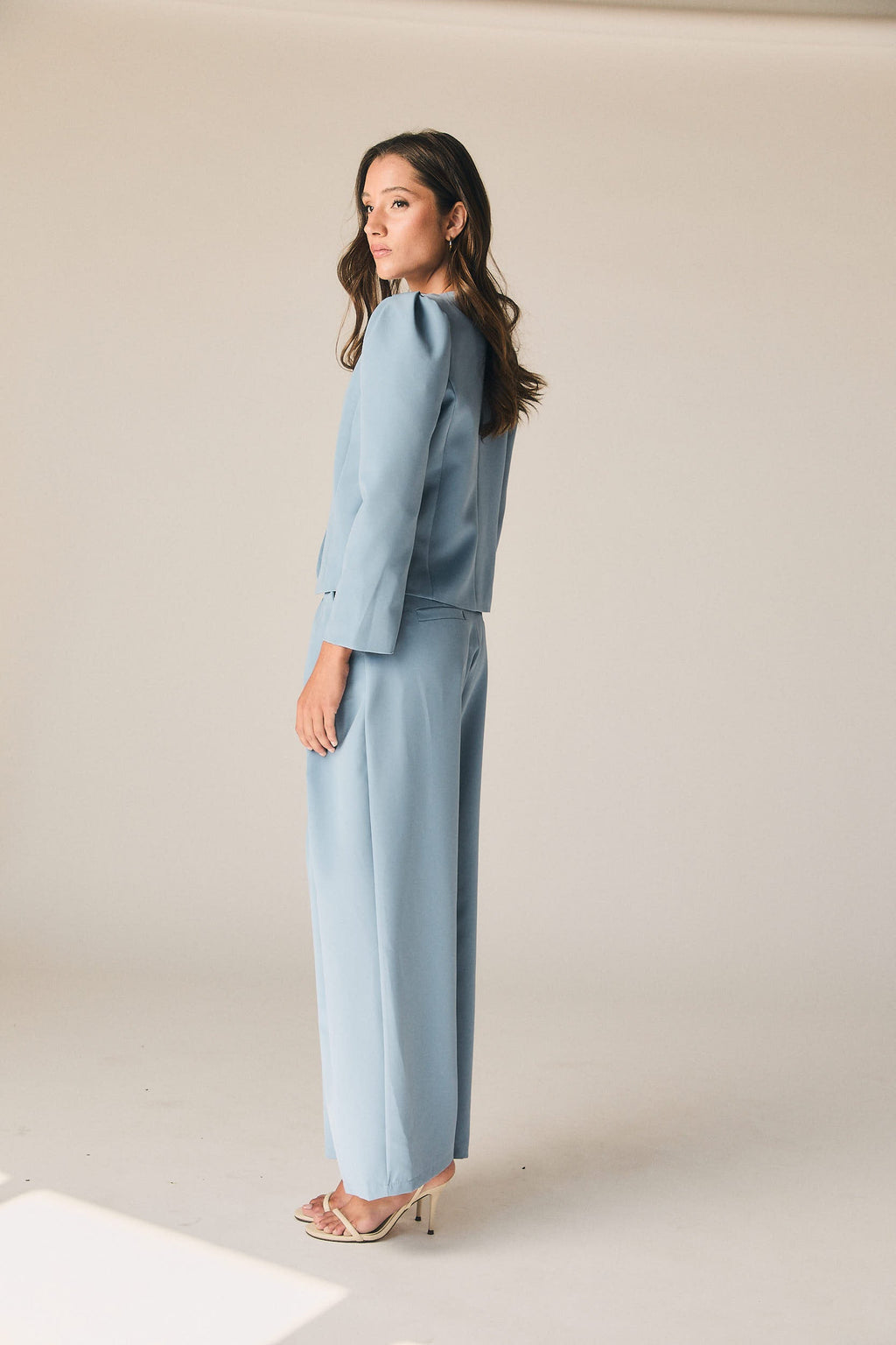 Pantalón de traje en color azul