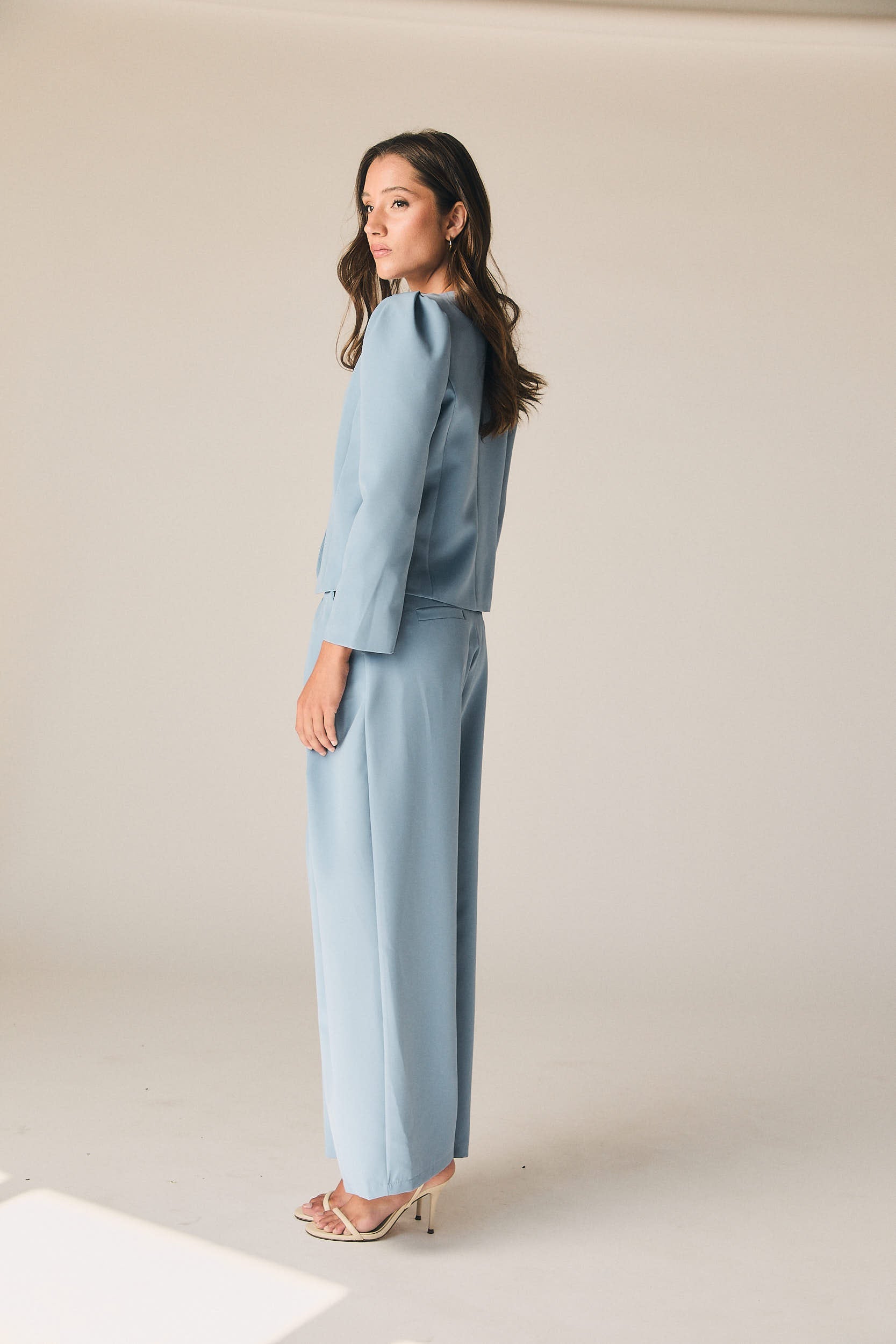 Pantalón de traje en color azul