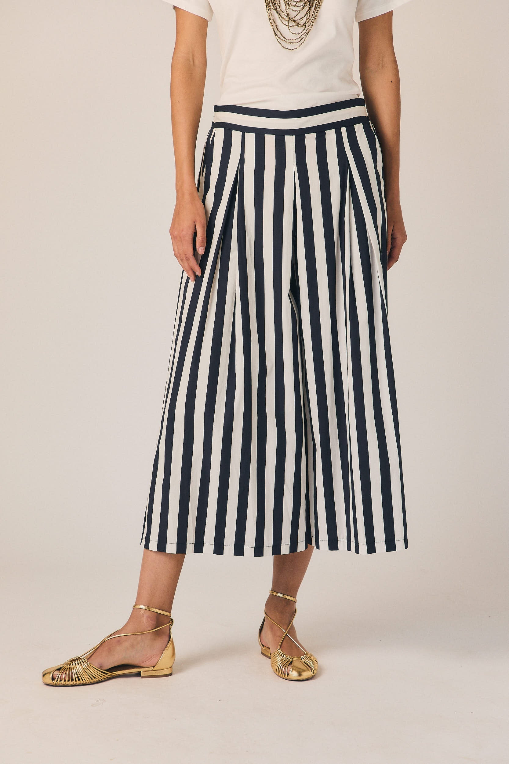 Pantalón rayas azul marino
