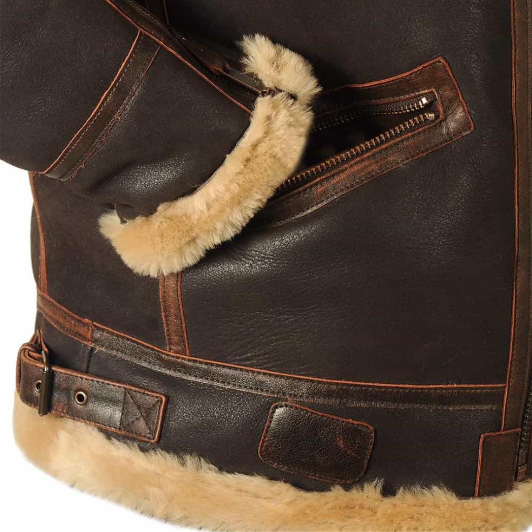 Chaqueta aviador cálida