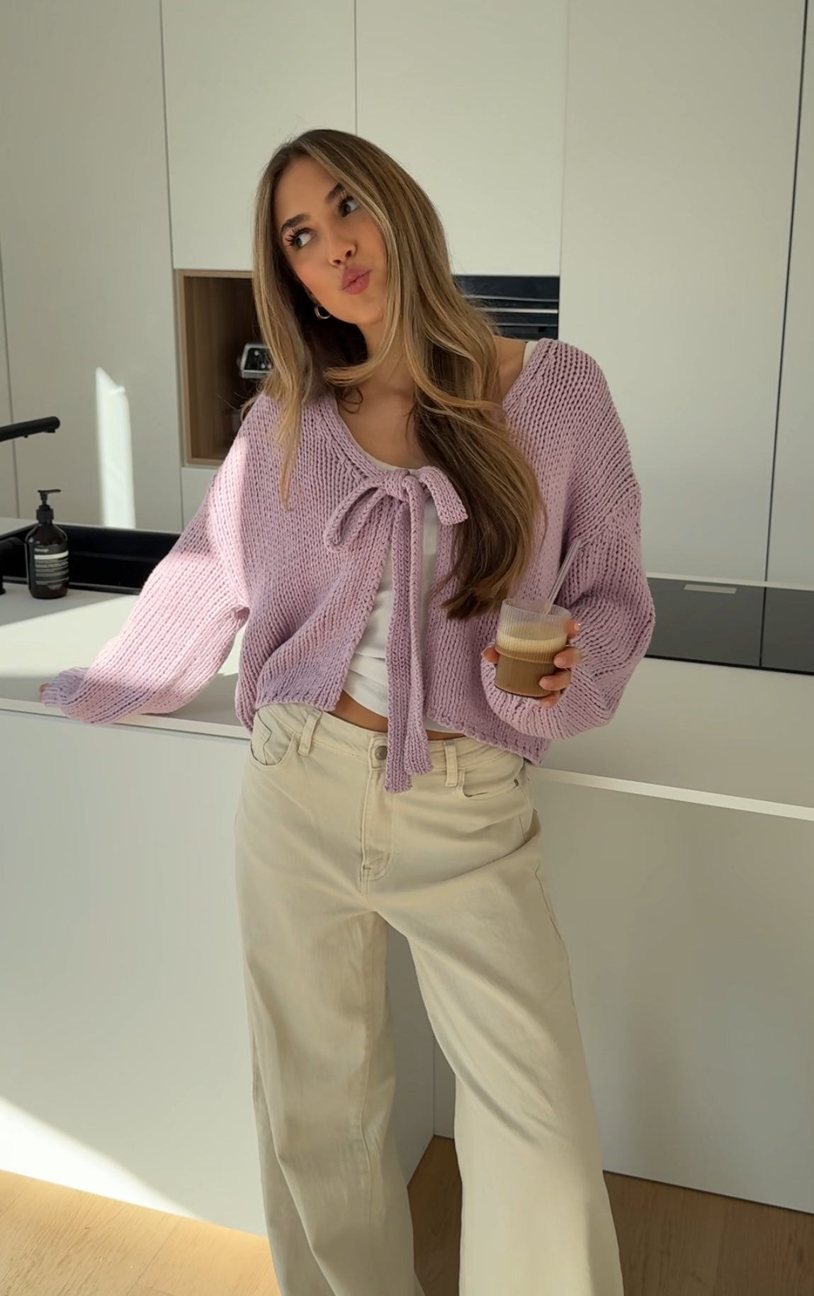 CARDIGÁN CUTE BOW LAVANDA