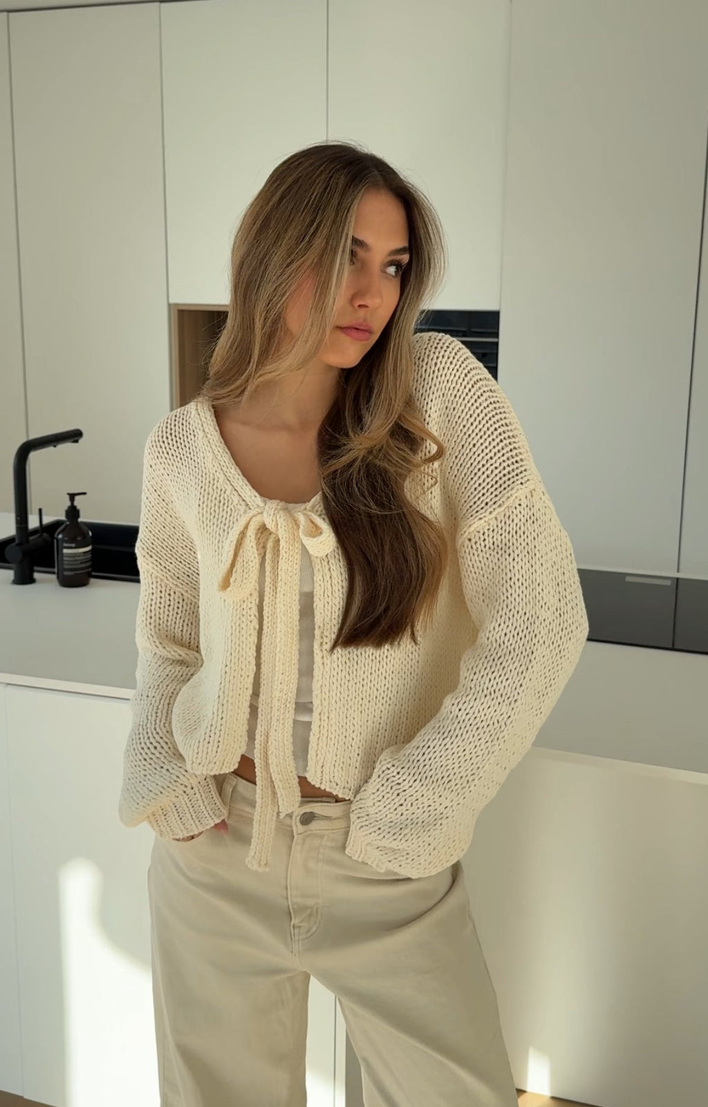 CARDIGÁN CUTE BOW VAINILLA