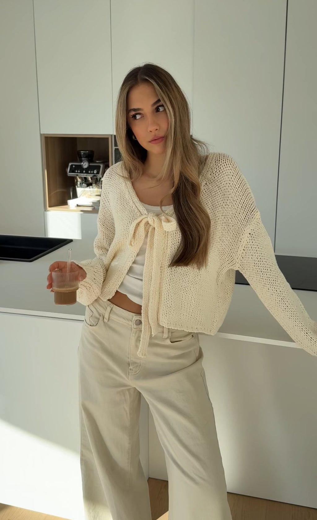 CARDIGÁN CUTE BOW VAINILLA