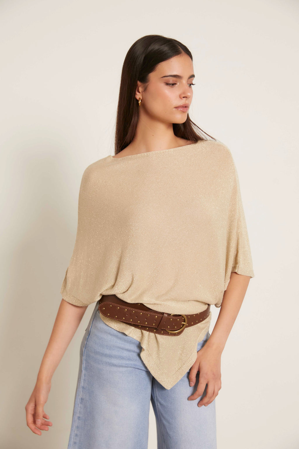 Capa punto brillo beige