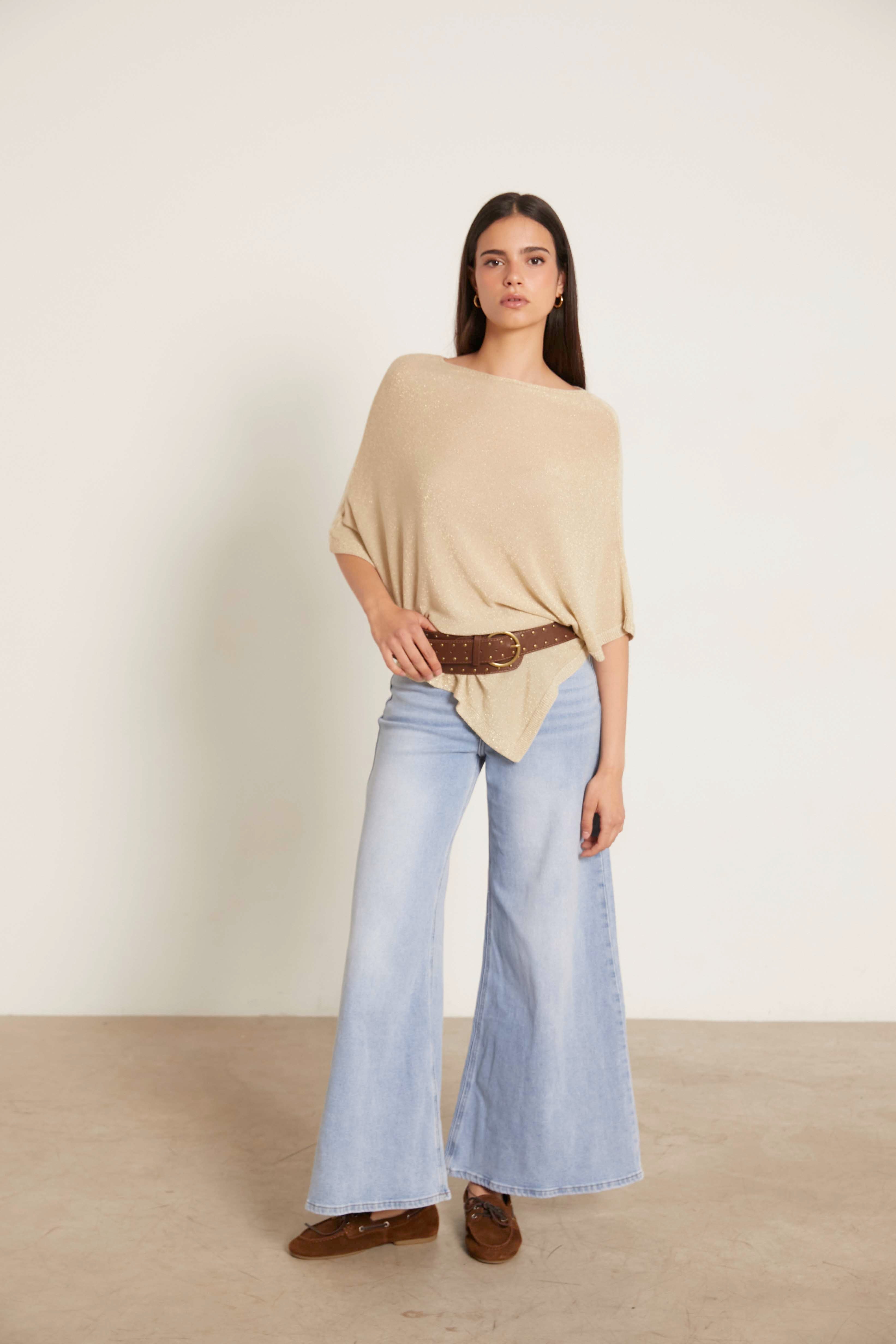 Capa punto brillo beige