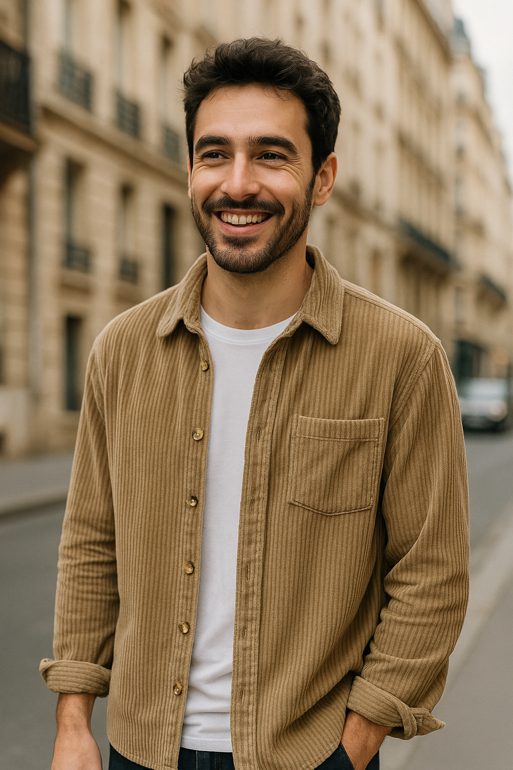 Émile | Elegante camisa de pana