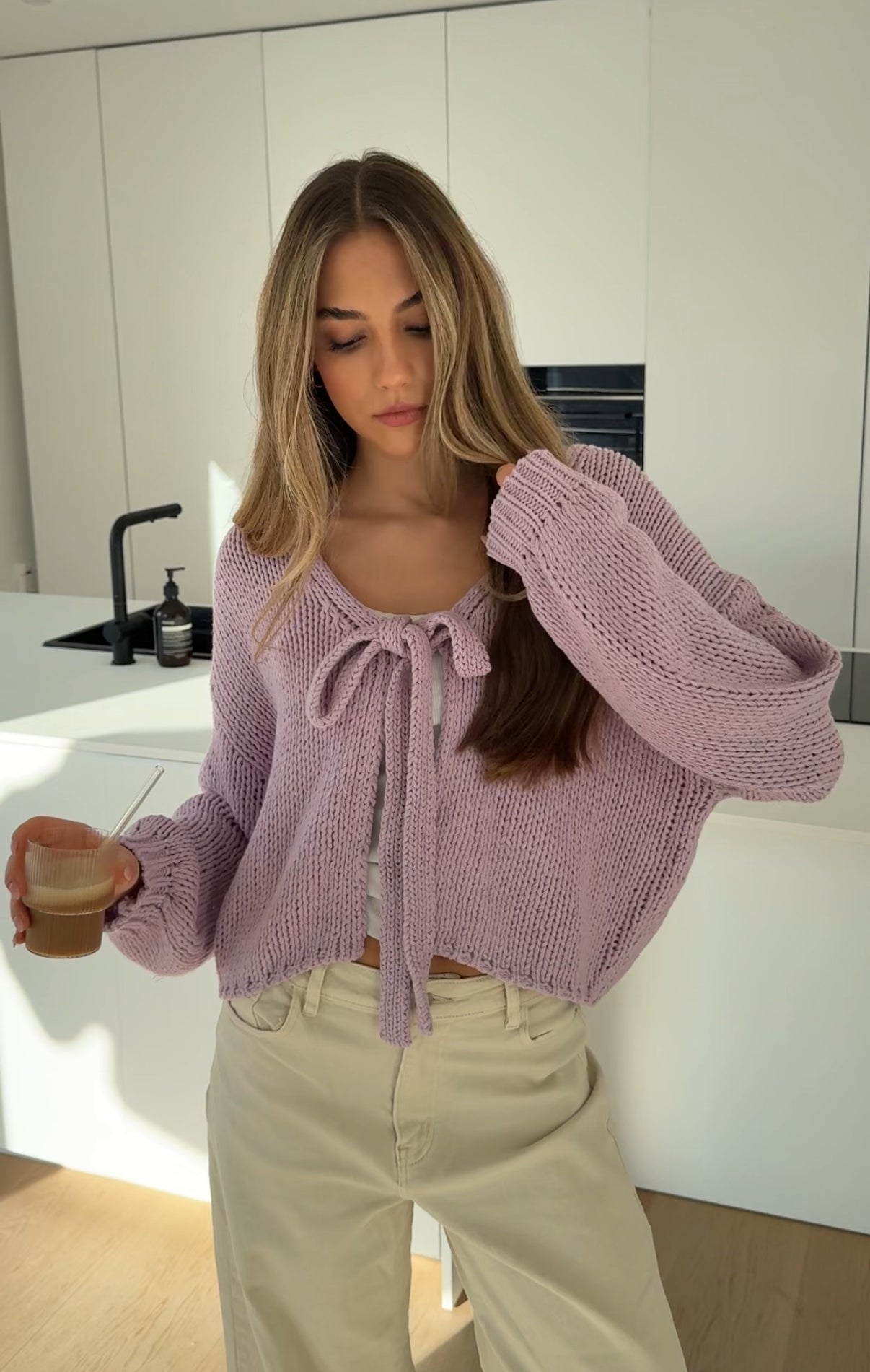 CARDIGÁN CUTE BOW LAVANDA