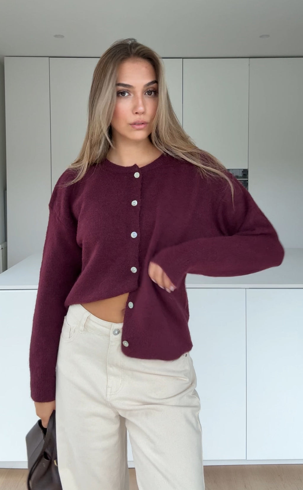 CARDIGÁN CLÁSICO BERRY