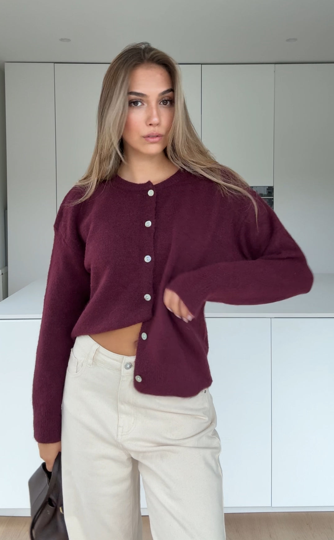 CARDIGÁN CLÁSICO BERRY