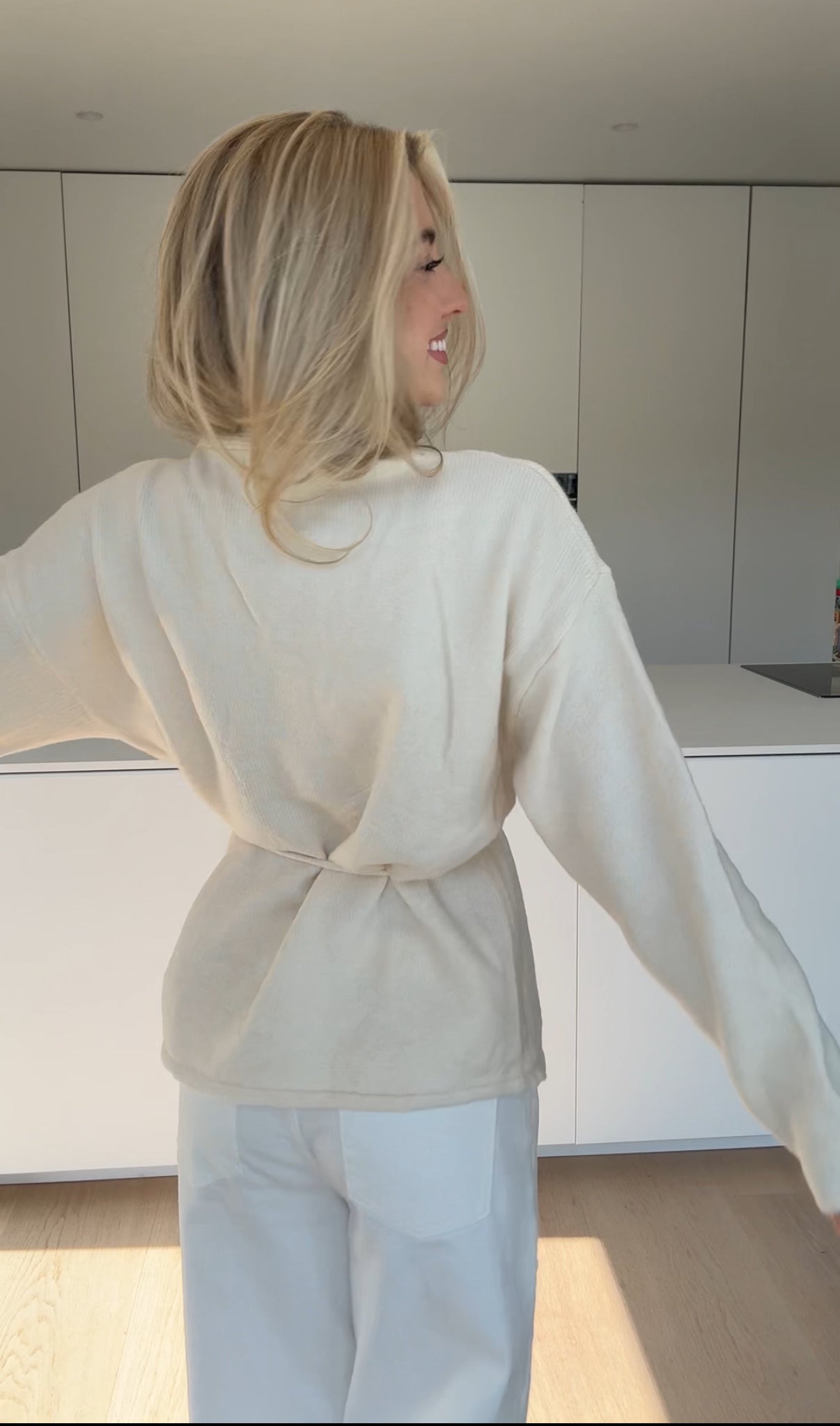 CARDIGÁN SUAVE NUDO VAINILLA