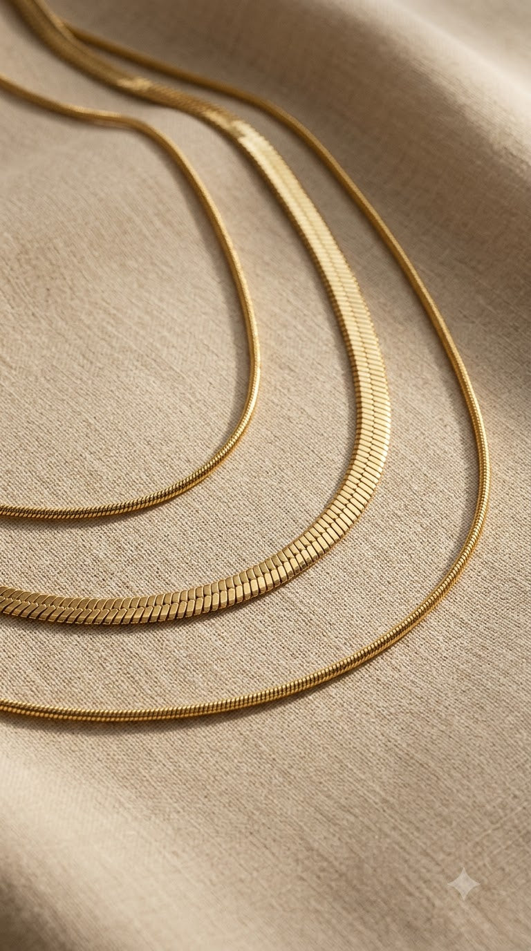 Collar Dorado Multicapa