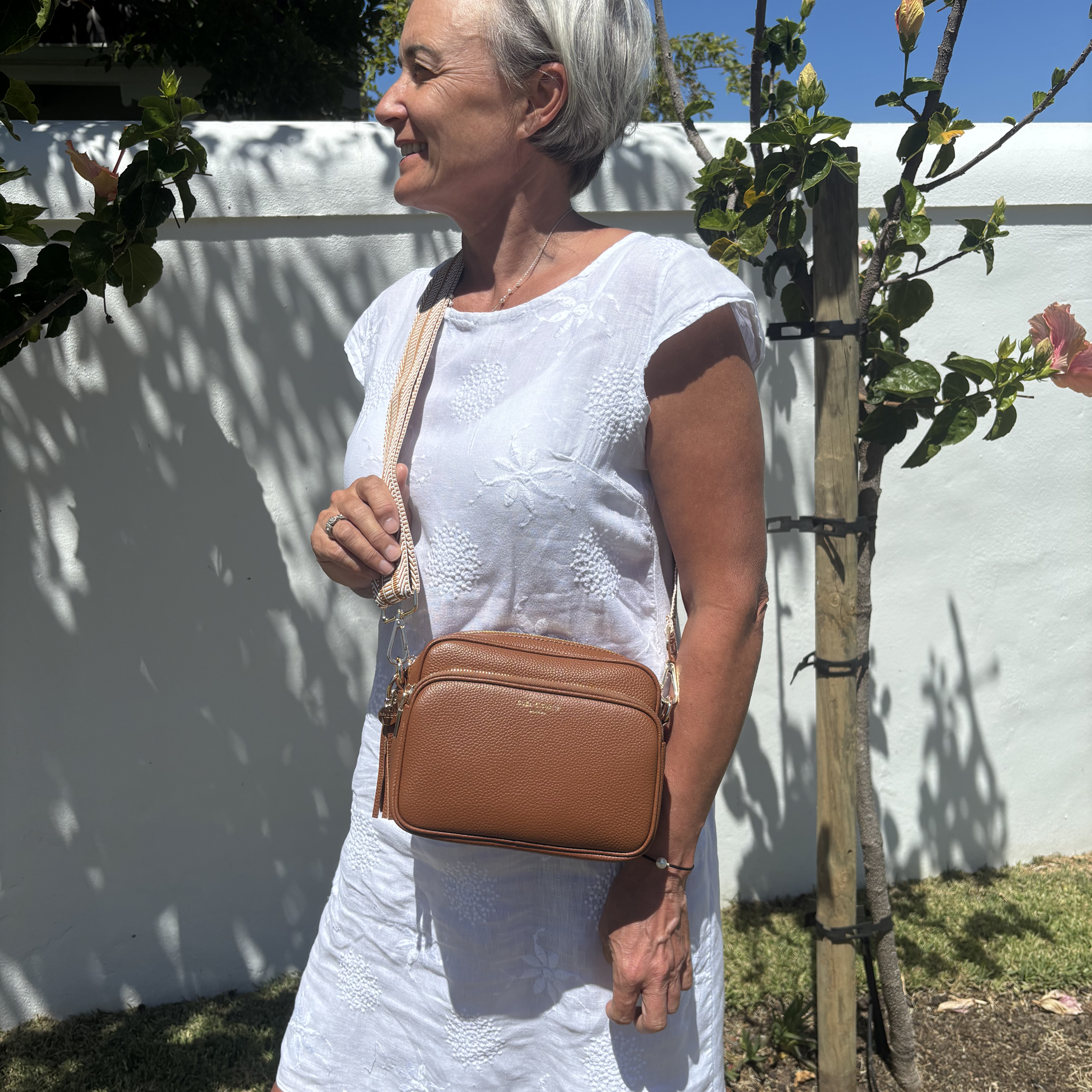 Alba Crossbody Bag - Tan