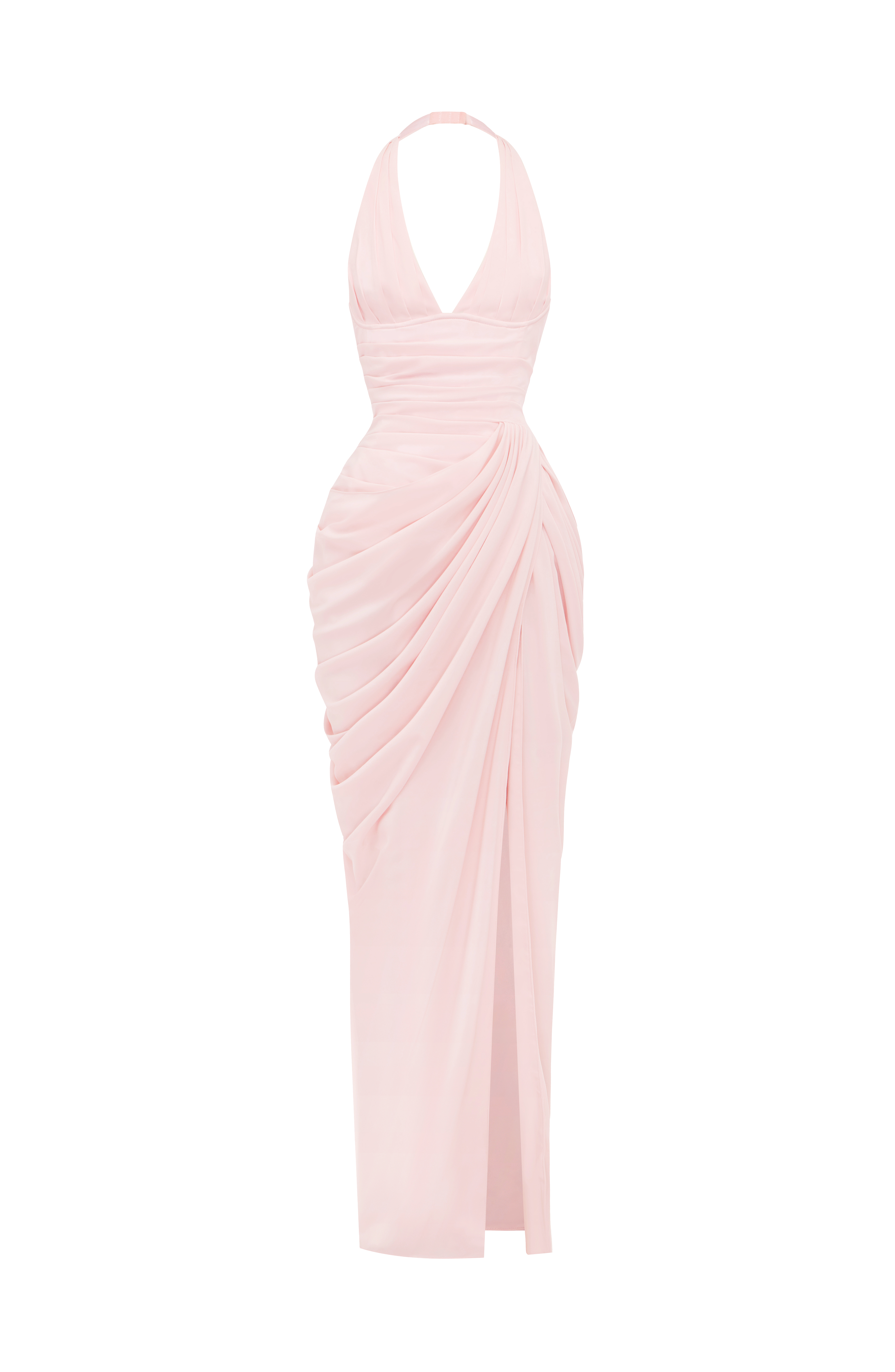 Vestido largo Minette - Rosa empolvado