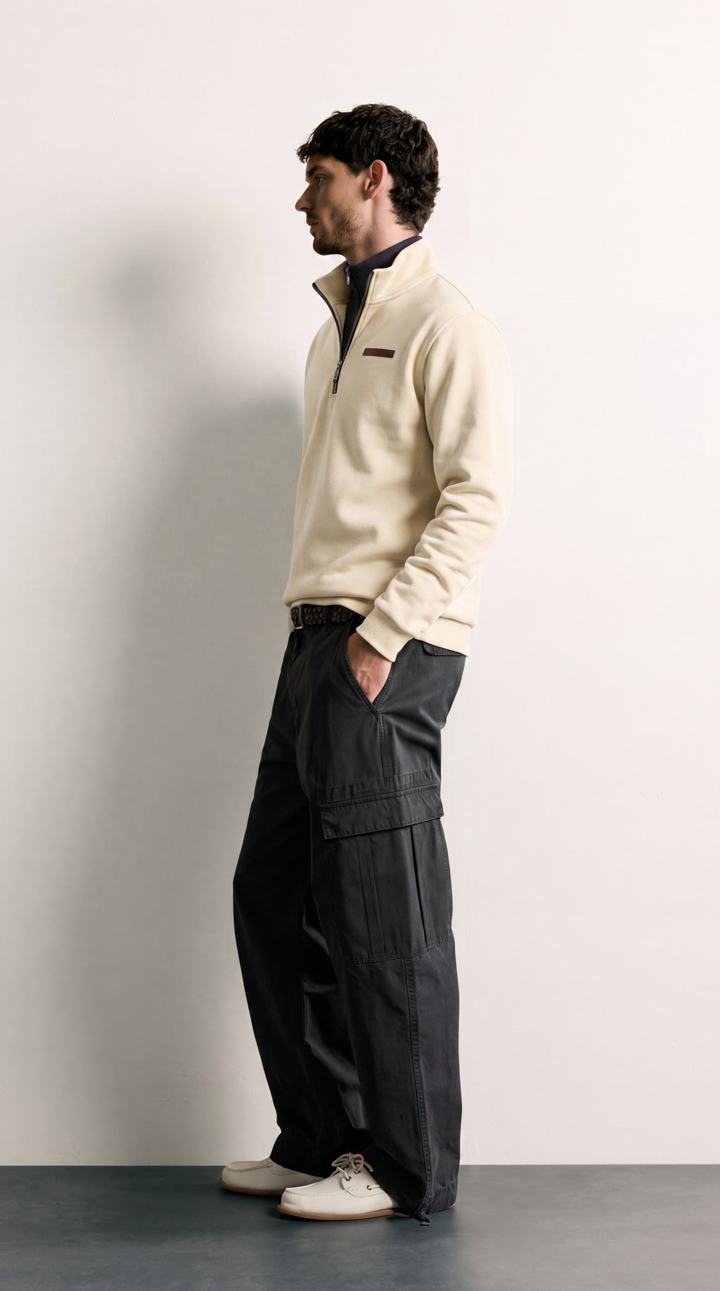 Nicolás | Jersey de felpa Beige