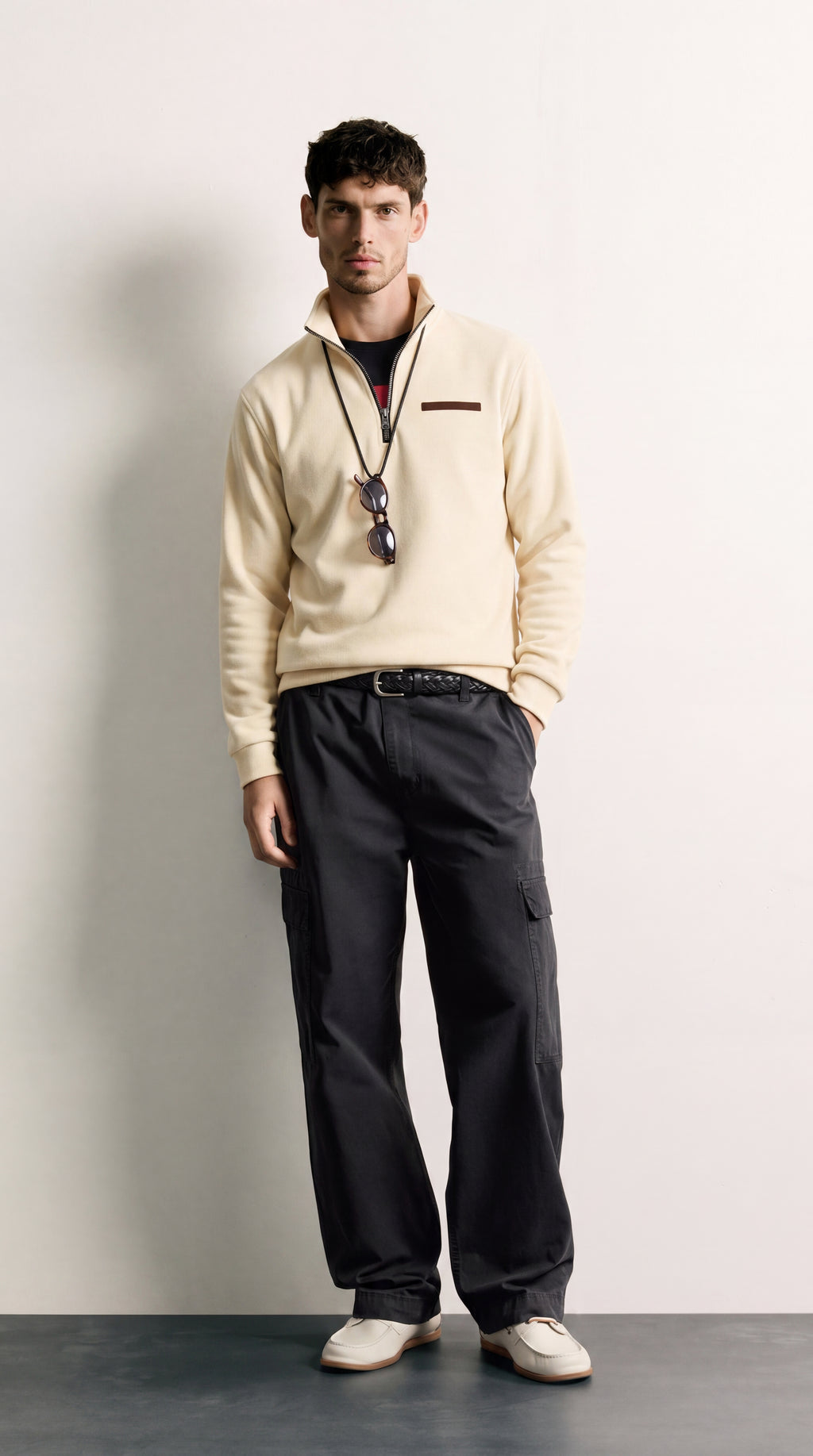 Nicolás | Jersey de felpa Beige