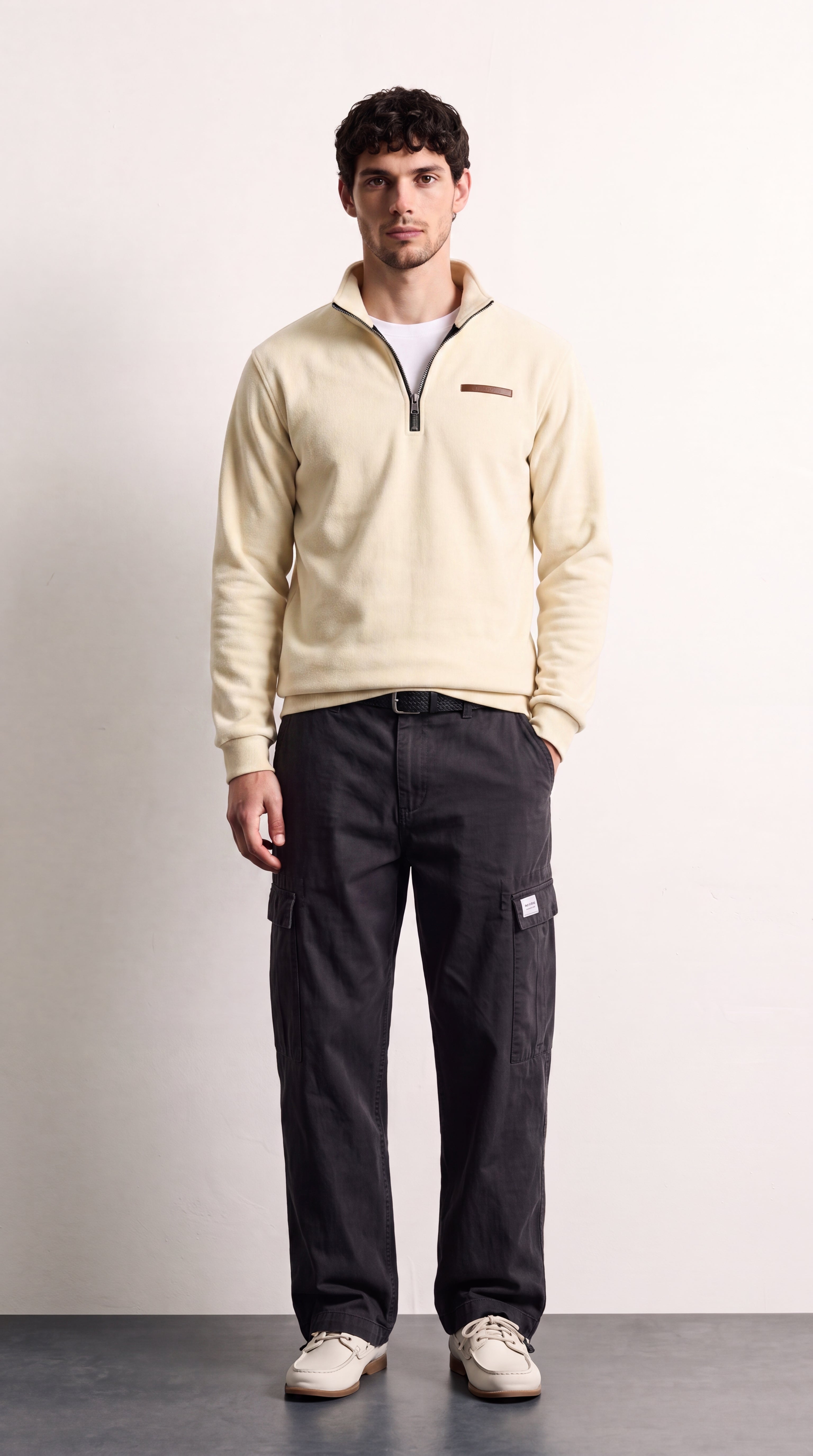 Nicolás | Jersey de felpa Beige
