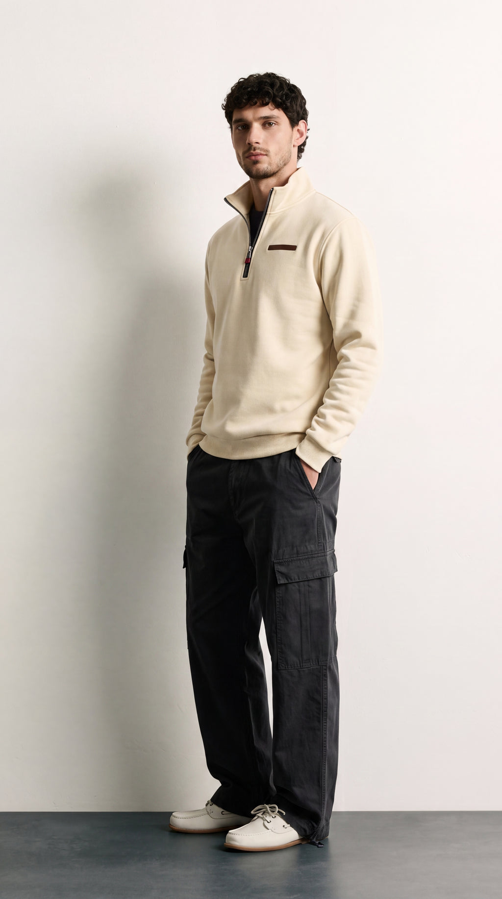 Nicolás | Jersey de felpa Beige