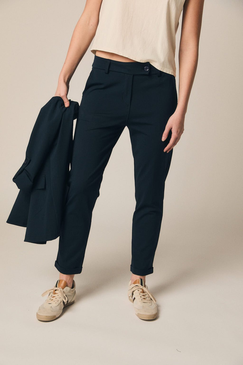 Pantalón ligero sastre azul marino