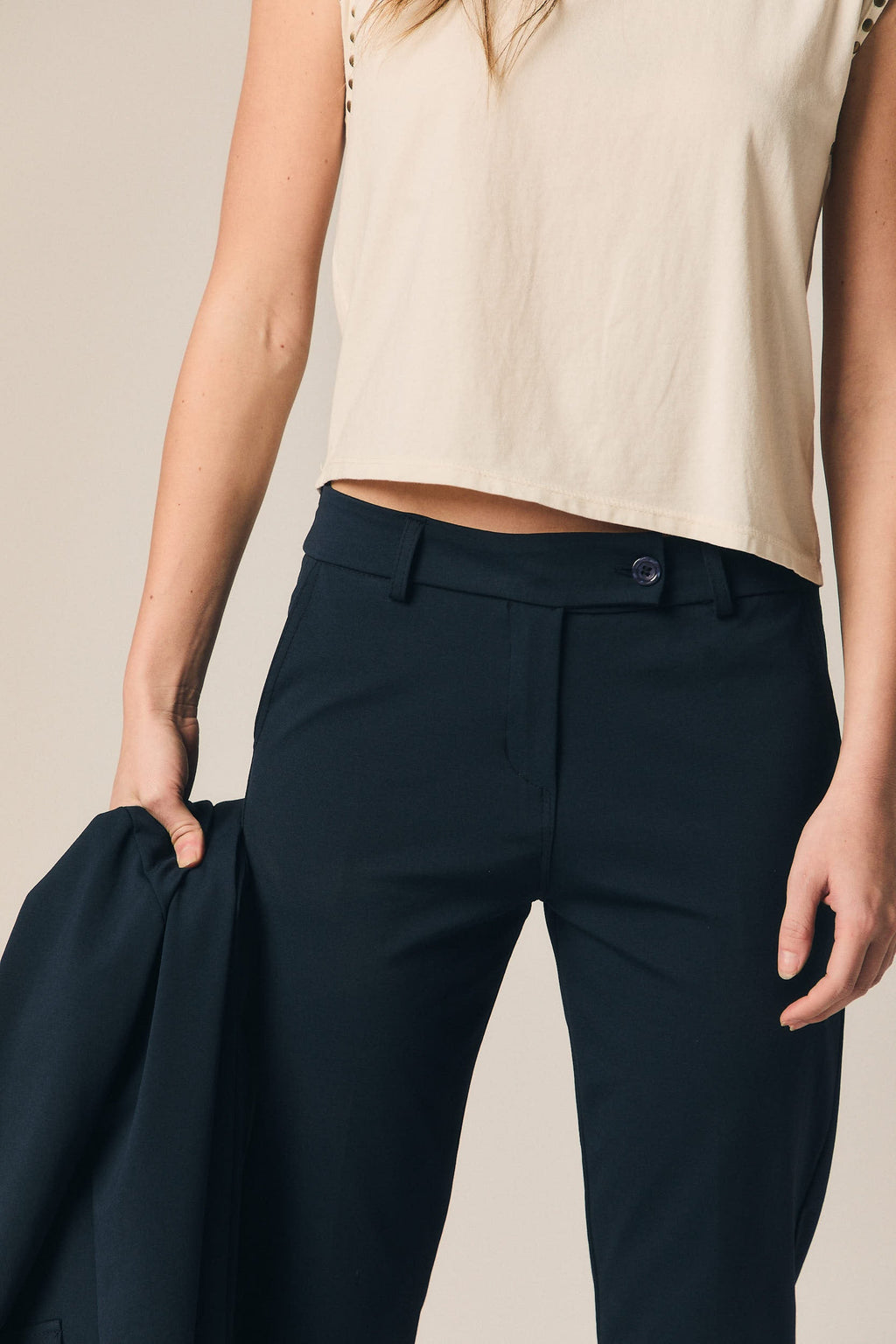 Pantalón ligero sastre azul marino