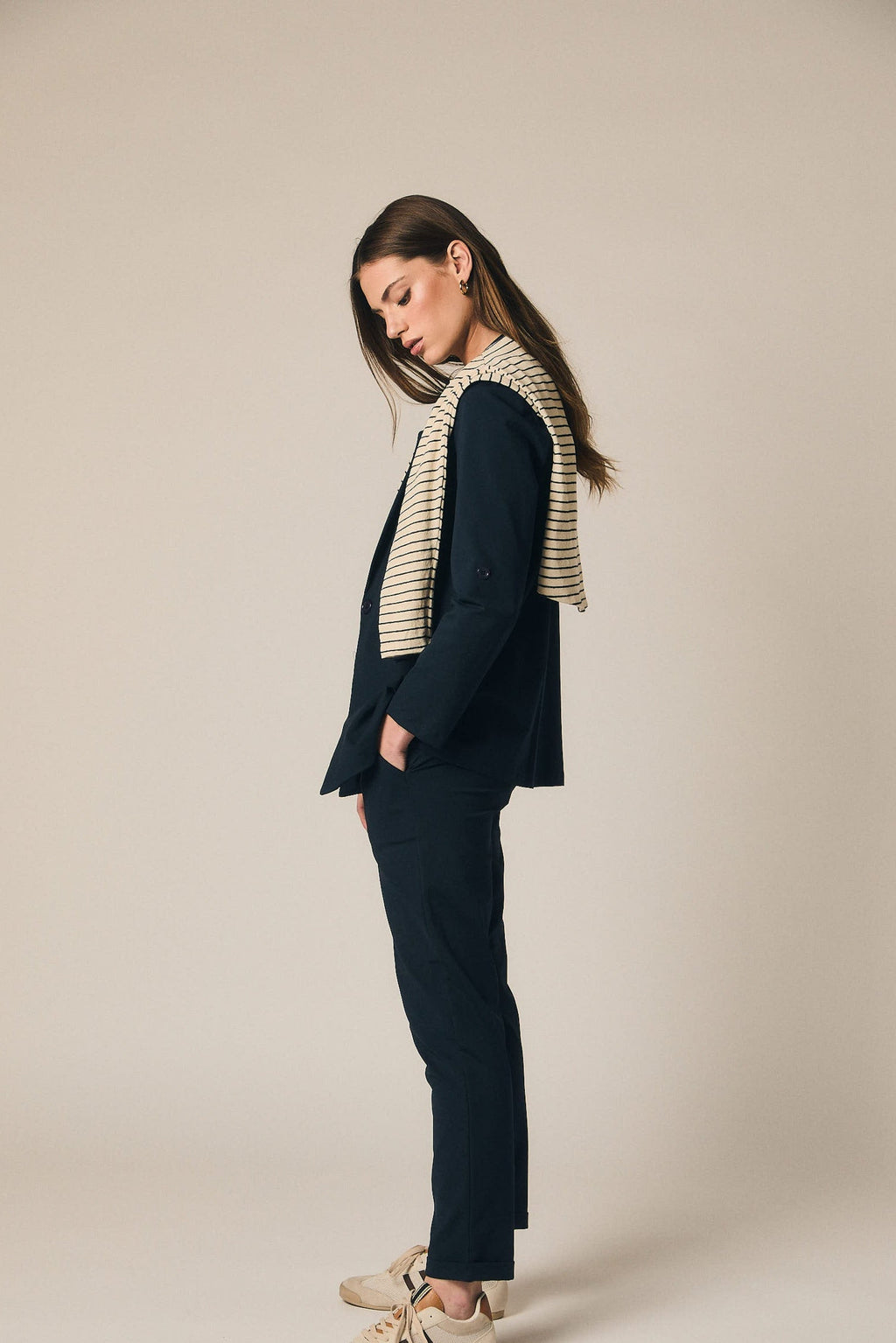 Pantalón ligero sastre azul marino