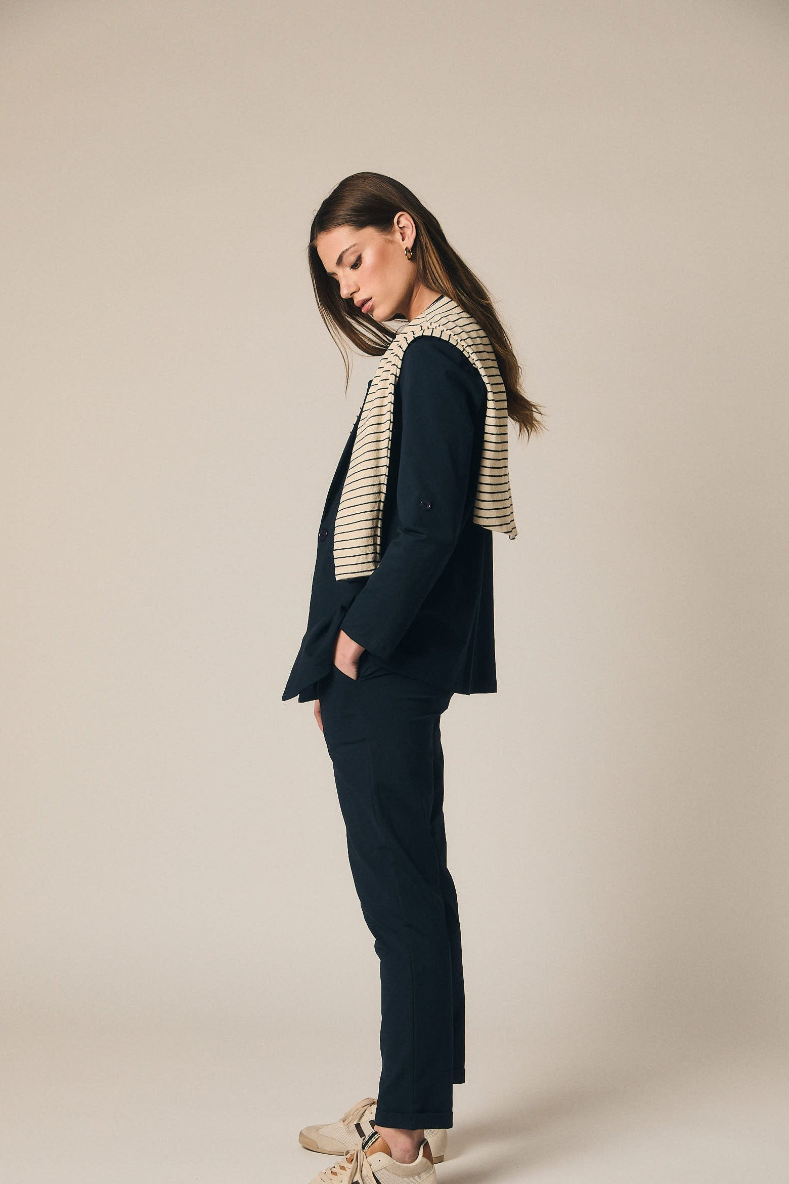 Pantalón ligero sastre azul marino