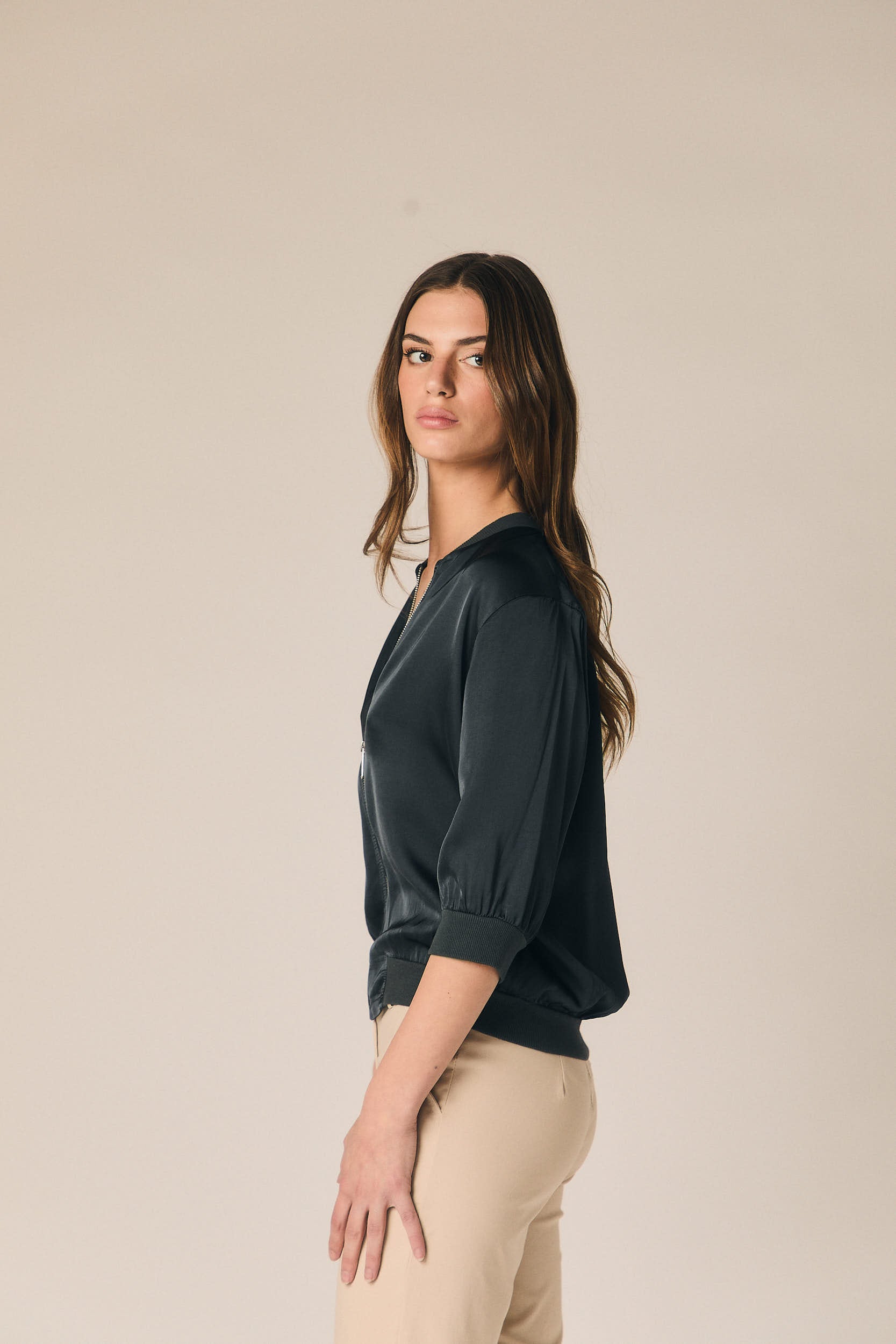 Pantalón ligero sastre beige