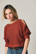 Top punto cut out teja
