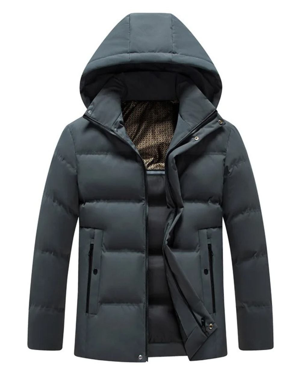 Elegante abrigo de invierno impermeable