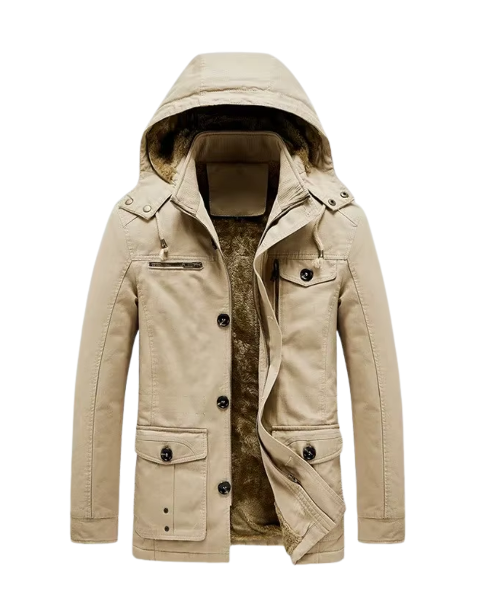 Elegante abrigo de invierno acolchado Premium