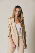 Americana ligera sastre recta beige