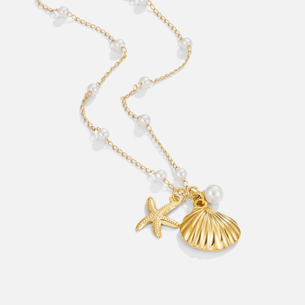 Collar con encanto de concha Aria