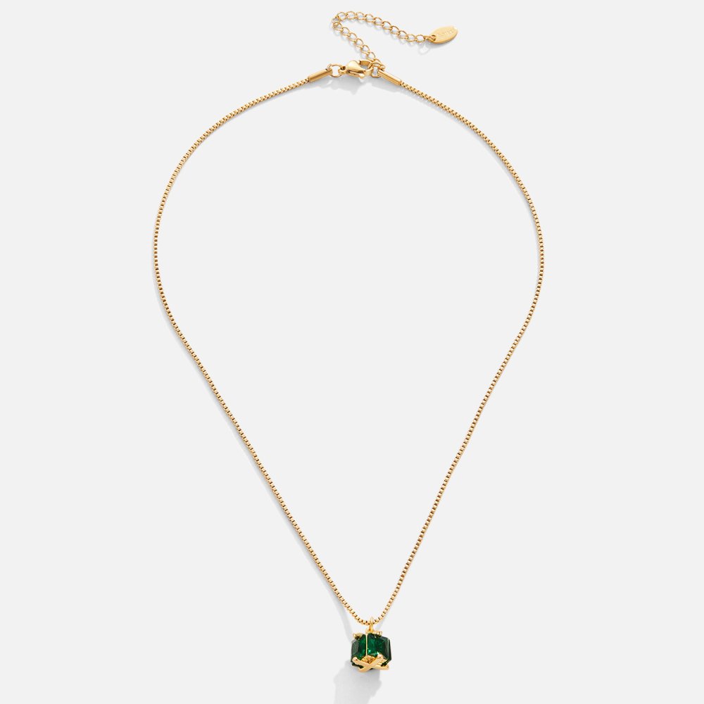 Collar de Cubo Esmeralda