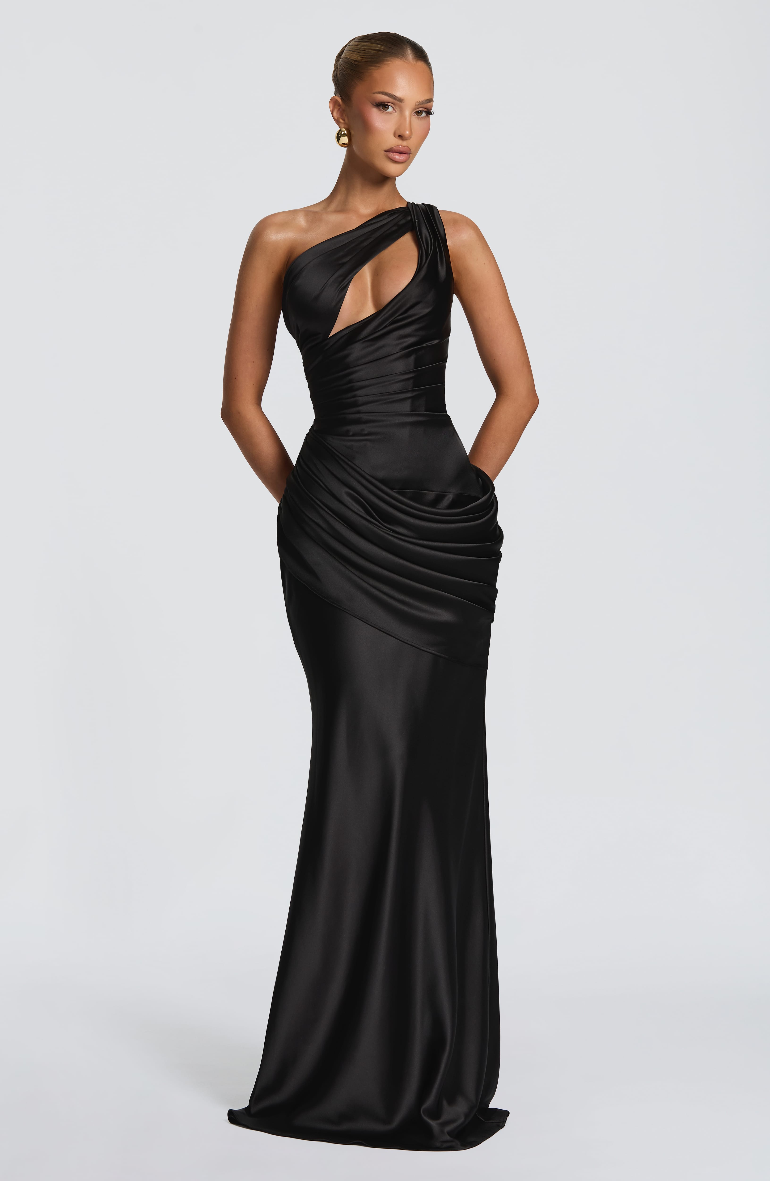Vestido largo Emina - Negro