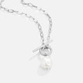 Collar de perlas de agua dulce Eva con cadena de plata