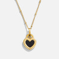 'Falling For You' Collar de corazón reversible