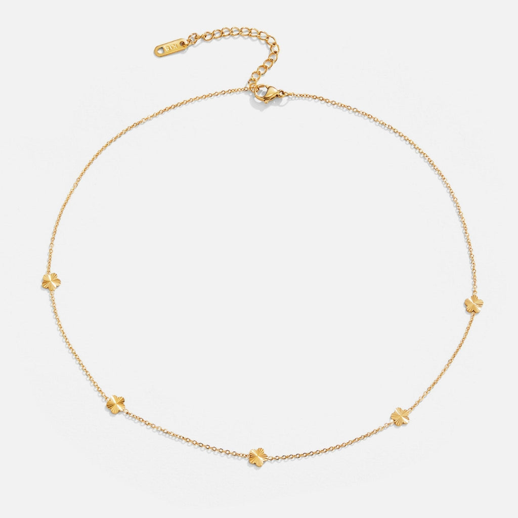 Collar de cadena de oro Blumen Power