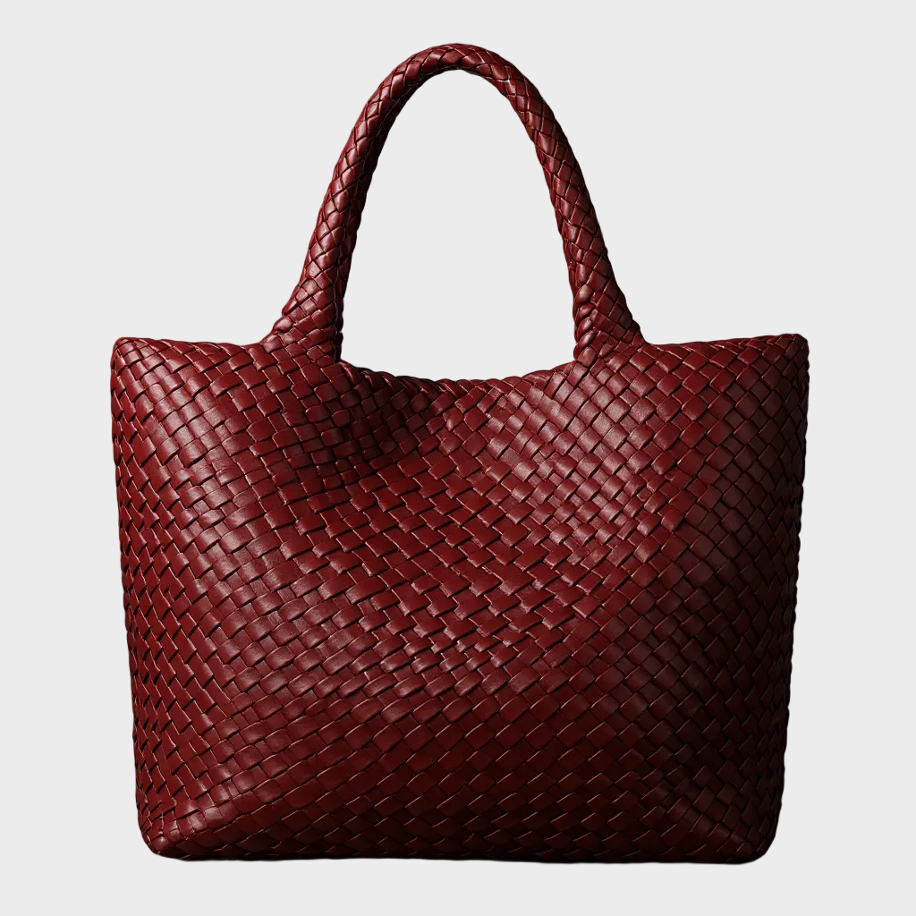 Renata | Lana bolso tote de cuero Artesanal