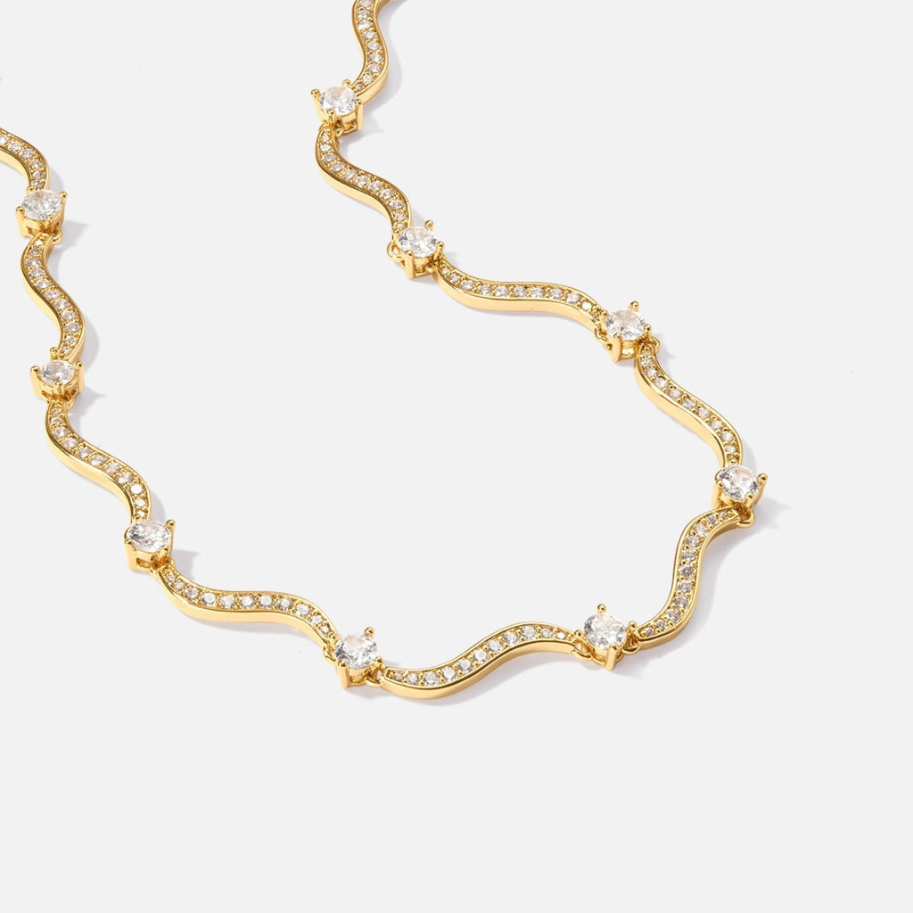 Collar de Ondas de Cristal Freya