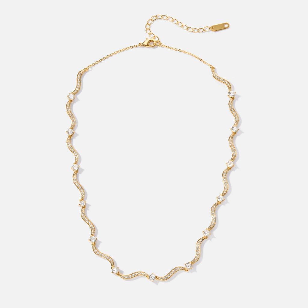 Collar de Ondas de Cristal Freya