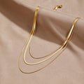 Collar de Oro Multicapa