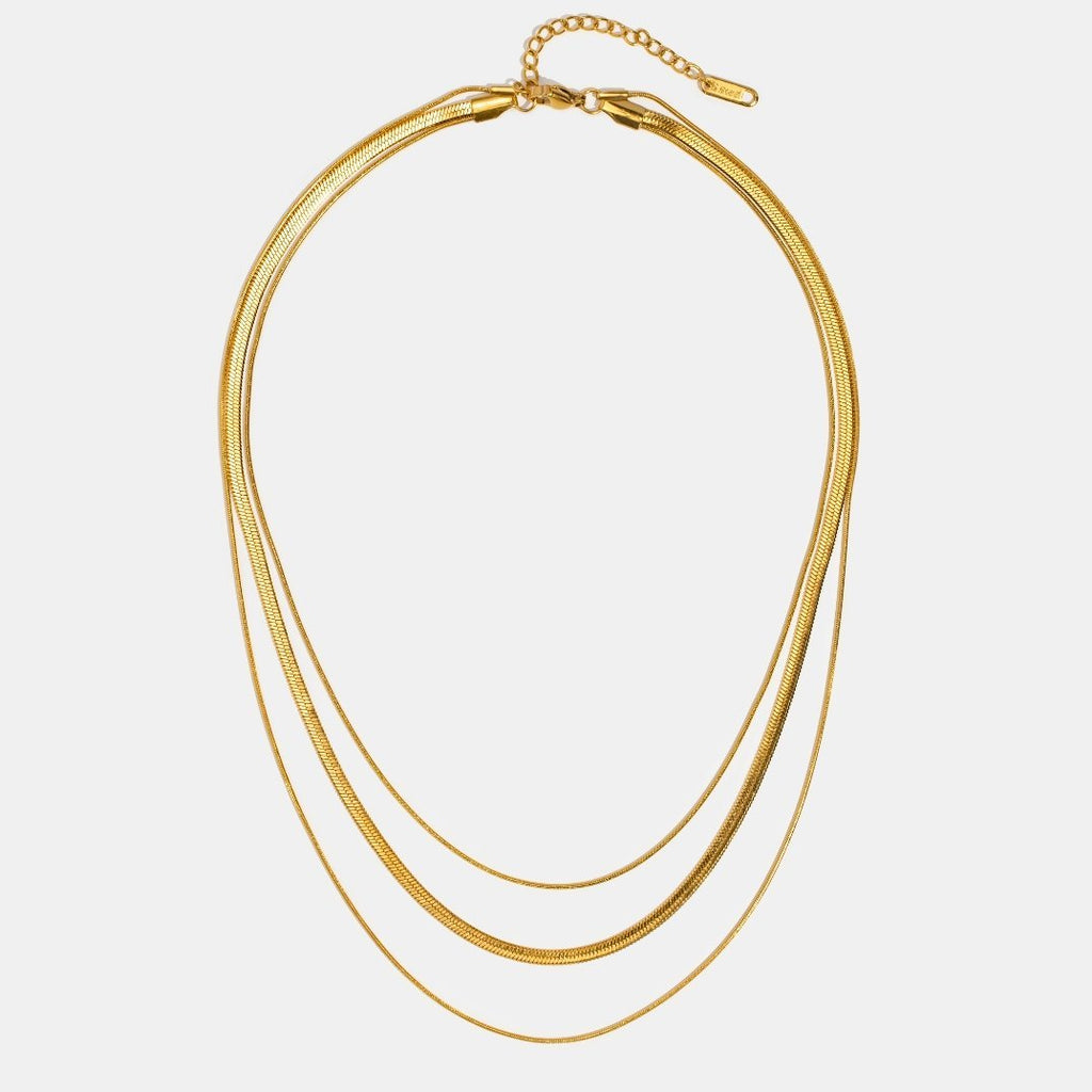 Collar de Oro Multicapa