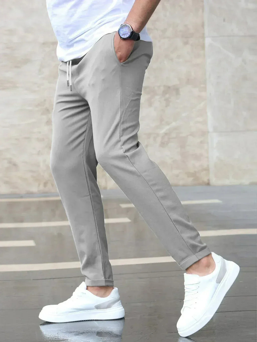 Pantalones elásticos premium de lujo